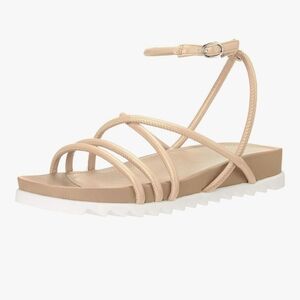 ☀️ Marc Fisher Nude Strappy Sandals